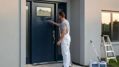 Professional door painting service by expert house painters in Indianapolis, IN