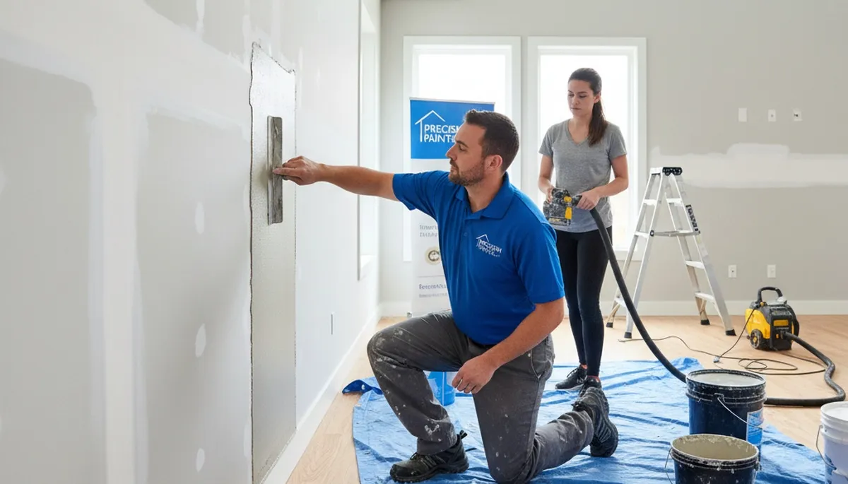Professional drywall repair and wall restoration in Indianapolis, IN home interior