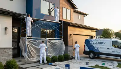 Professional house painters in Indianapolis IN providing expert exterior home painting services