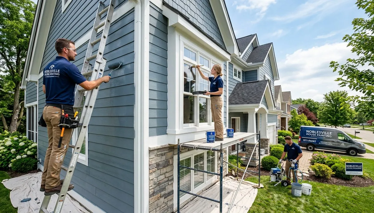 Professional house painters in Indianapolis IN providing expert exterior and interior painting services