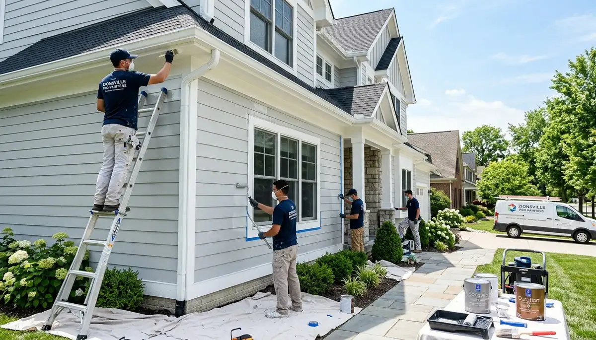Professional house painters in Indianapolis IN providing expert exterior home painting services