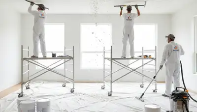 Professional popcorn ceiling removal and smoothing in Indianapolis, IN home interior