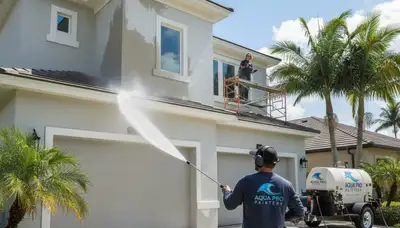 Professional pressure cleaning service restoring home exterior surfaces in Indianapolis, IN