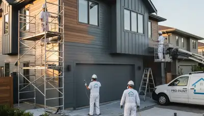 Professional siding painting by house painters in Indianapolis, IN protecting home exterior